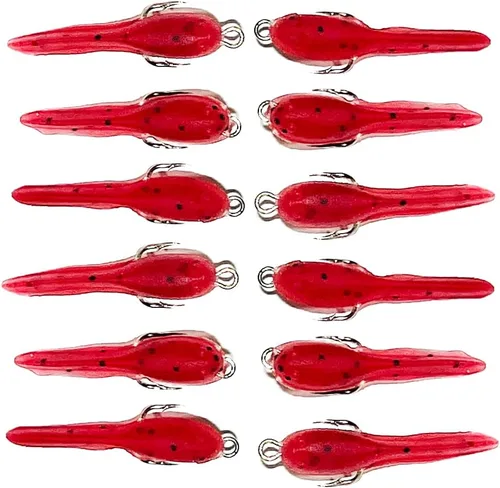 Vista 8 de DELONG LURES: Bluegill - Señuelos de pesca hechos en Estados Unidos, paquete de 12 señuelos de renacuajo preaparcados de 1.5 pulgadas para pesca