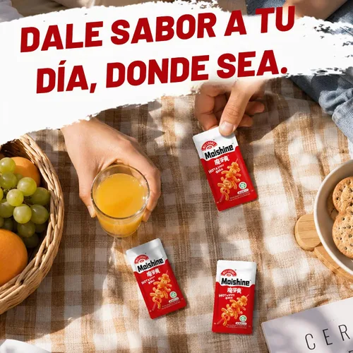 Vista 8 de WEILOONG Moishine Hot & Spicy Konjac Snack, 40 calorías, a base de plantas