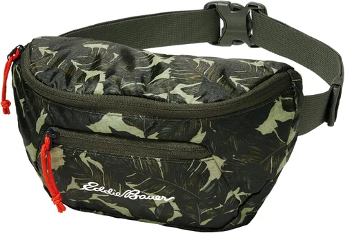 Vista 2 de Eddie Bauer Stowaway - Chaleco plegable hecho de poliéster Ripstop con 2 bolsillos seguros con cremallera