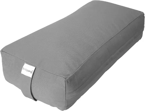 Vista 85 de Sol Living Almohada de yoga rectangular para meditación, accesorios de meditación de algodón, almohada de meditación restaurativa de yoga, almohada