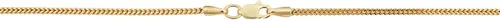 Vista 3 de Collar de cadena Franco de oro amarillo de 14 quilates de 0.059in para hombres y mujeres (18, 20, 22, 24, 26 o 30 pulgadas)