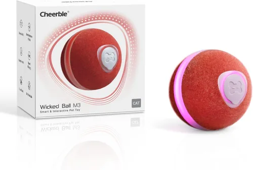 Vista 9 de Cheerble Juguete interactivo de bola para gatos, bola malvada M3, juguetes interactivos automáticos para gatos de interior con 3 modos, juguetes