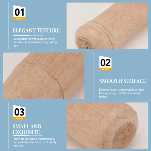 Vista 6 de DOITOOL Muddler de madera para cócteles de 6.8 pulgadas – Herramienta profesional de madera para bebidas de frutas Mojitos – Bartender Mashing Stick