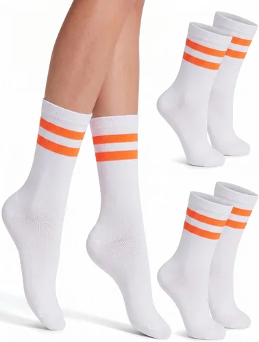 Vista 30 de Syhood Crew Stripe Socks Unisex Athletic Socks