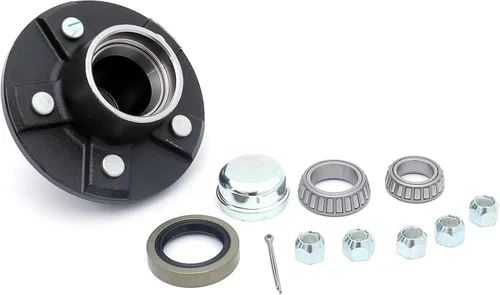 Vista 10 de Kits de rodamientos de cubo de remolque, 4 pernos en cubo circular de 4 pulgadas, apto para eje de 2,000 libras, con rodamientos de diámetro