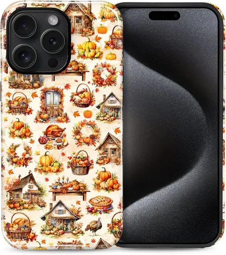 Vista 18 de Funda para iPhone 13 iPhone 14, a prueba de golpes, funda protectora híbrida de 2 capas, doble protección contra caídas, antiarañazos, diseño Rojo
