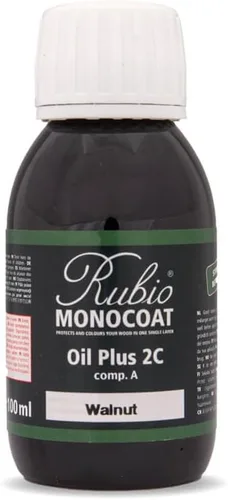 Vista 59 de Rubio Monocoat Muestra de Tinte y Acabado para Madera - Niebla 5% Aceite Plus Parte A Aceite de linaza para madera de secado rápido y ecológico