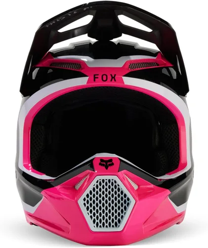 Vista 7 de Fox Racing Casco Unisex V1 para Motocross y Bicicleta de Tierra, Negro/Rosa, Extra Grande