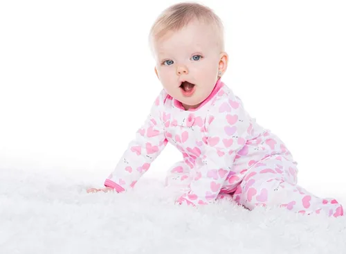 Vista 5 de Lamaze - Ropa de dormir para bebé y niña, algodón natural, con cierre de cremallera, 2