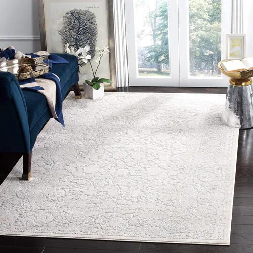 Vista 21 de SAFAVIEH Reflection Collection - Alfombra decorativa, 2 pies 3 pulgadas x 3 pies, color beige y crema, no desprende pelusa y es fácil de limpiar