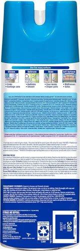 Vista 2 de Lysol Spray sanitizante y antibacteriano para desinfectar y desodorizar, cascada de primavera, 12.5 Fl Oz