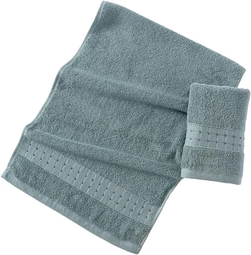 Vista 5 de sense gnosis Toallas de mano 100% algodón verdes, absorbentes, súper suaves, sin pelusas, toallas de mano para baño, viajes, yoga, deporte, spa