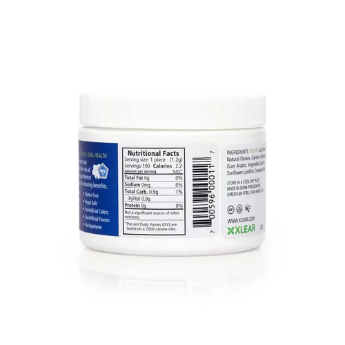 Vista 4 de Spry Natural - Chicle de xilitol con sabor a menta, 100 unidades, paquete de 2