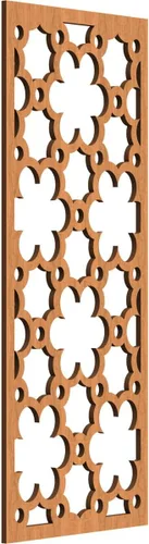 Vista 83 de 9 3/8"W x 24 3/8"H x 1/4"T Southgate Decorativos Paneles De Pared De Madera Calado, Abedul