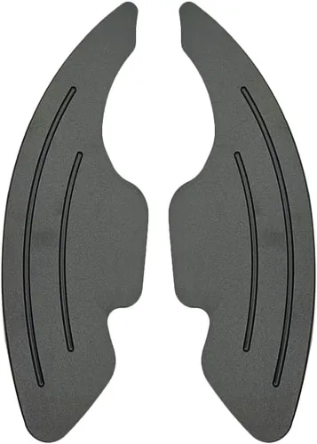 Vista 2 de SANRILY Fundas de aluminio negro para palanca de cambios de volante para Infiniti Q50 QX50 Q60 Coupé 2019 y para Nissan Skyline GT Rogue 2021 2022