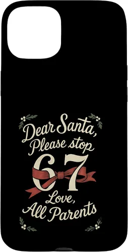 Vista 9 de Dear Santa 67 Funny Christmas Six Seven 6-7 Parents Case for iPhone XR