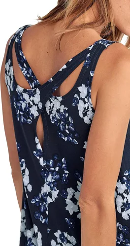 Vista 4 de Ellos Vestido sin mangas con espalda cruzada en talla grande para mujer