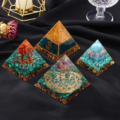 Vista 7 de 2 paquetes de moldes de resina Prymids, moldes grandes de pirámide de silicona para resina, moldes piramidales de resina de 6 pulgadas de altura