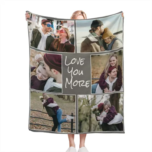 Vista 24 de Manta personalizada con texto fotográfico, manta de imagen personalizada para bebé, madre, padre, adultos, amigos, amantes, regalo personalizado