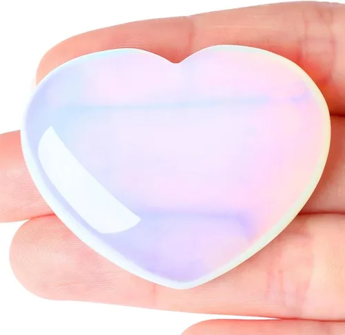 Vista 15 de MAIBAOTA 45 mm Cristal Corazón de Roca Piedra Grande Cristales de Sanación Regalos para Mujeres Piedra Natural Reiki Gema Pulida Rocas