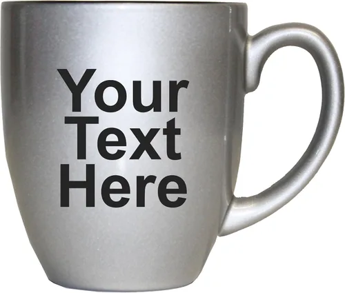 Vista 7 de My Personal Memories Taza de café con leche grabada personalizada y taza de té personalizada con su texto (negro)
