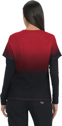 Vista 2 de KOI Lite 370PR Ombre Reform - Camisa de uniforme médico de color degradado para mujer