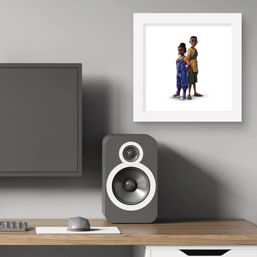 Vista 6 de Trends International Gallery Pops - Póster de pared, 12.00 x 12.00 pulgadas, versión de marco blanco Versión enmarcada en blanco