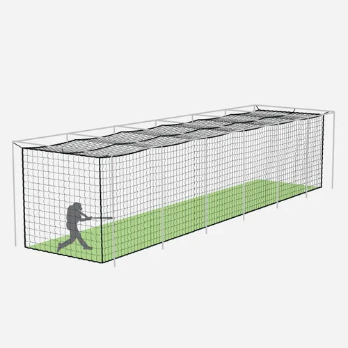 Vista 13 de Fortress Baseball Batting Cage Nets Heavy-Duty HDPP Fully Enclosed Baseball & Softball Cage Netting [14 Sizes & 3 Grade Options] – NET ONLY