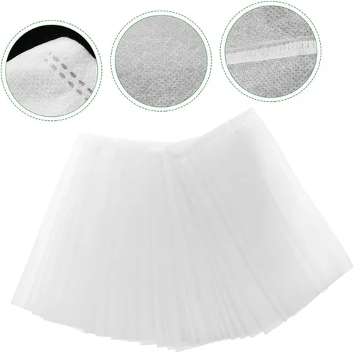 Vista 6 de 100pcs Biodegradable Nursery Growing Bags Non-Woven Fabric Planting Pouches 20x20cm for Seedlings Vegetable Breeding Garden Use