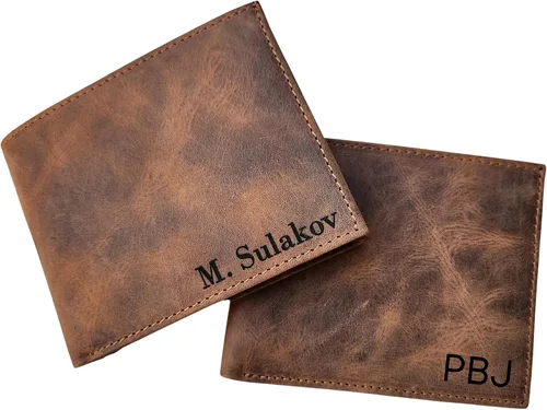 Vista 9 de SFdizayn Cartera de fotos personalizada para hombres, cartera con nombres grabados para él, cartera de fotos personalizada para marido, regalos