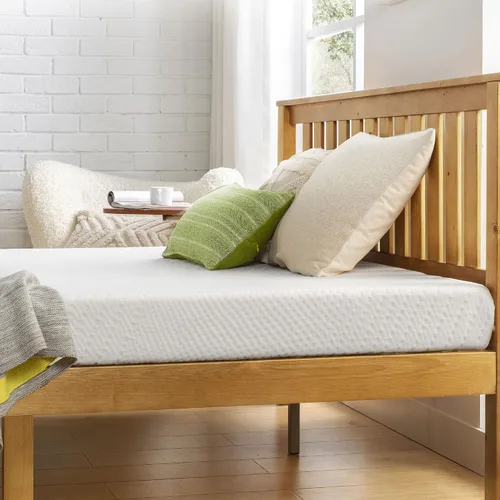 Vista 4 de Best Price Colchón de Espuma Viscoelástica de Té Verde para Niños y Adultos, Firmeza Media, Tamaño Completo de 5 Pulgadas, Bed-in-A-Box
