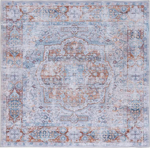 Vista 9 de SAFAVIEH Tucson Collection - Alfombra lavable de 2 pies 6 x 8 pies, color beige y resistente al óxido, antideslizante, ideal para zonas de alto