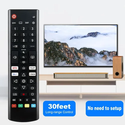 Vista 8 de Remoto reemplazado para LG 4K Smart UHD TV 43UP7000PUA 50UP7000PUA 55UP7000PUA 65UP7000PUA 43UP7560AUD 50UP7100ZUF 50UP7560AUD 55UP7100ZUF