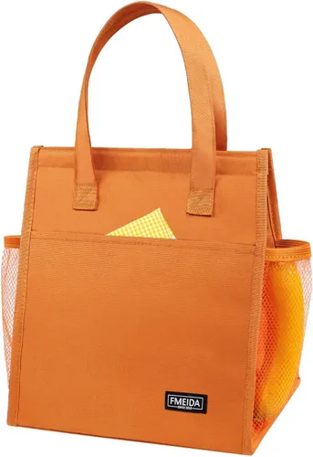 Vista 14 de Bolsa de Almuerzo Aislada para Mujeres, Bolsas de Almuerzo Pequeñas de 6.75L con Múltiples Bolsillos, Bolsa Térmica Reutilizable para Trabajo