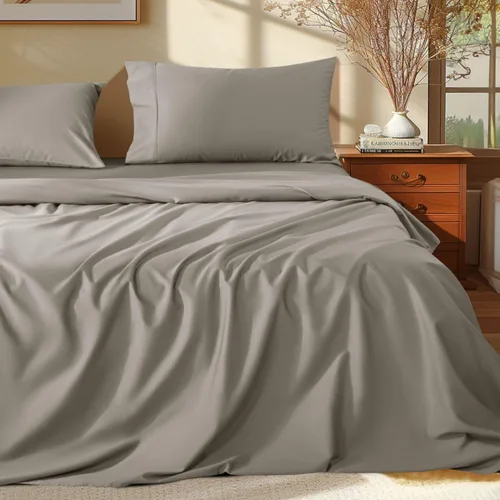 Vista 16 de Shilucheng Juego de Sábanas 100% de Algodón Egipcio - 1000 Hilos, Sábanas de Algodón de Lujo, Ropa de Cama y Fundas de Almohada Transpirables