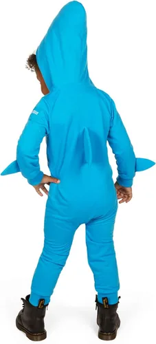 Vista 2 de Tipsy Elves Lindo mono de tiburón para bebé con capucha para bebés y niños pequeños, talla unisex