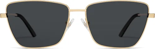 Vista 3 de SOJOS Gafas de sol polarizadas de moda para mujer, lentes planas, marco de metal retro, lentes de sol para mujer, SJ1189