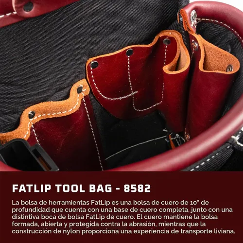 Vista 2 de Occidental Leather FatLip - Bolsa para herramientas, 13 bolsillos y portaherramientas, fabricada en Estados Unidos