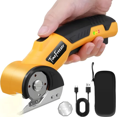 Vista 9 de Cortador de cartón eléctrico – ancho 1.3 pulgadas, longitud 9.06 pulgadas – Tijeras de cartón recargables adecuadas para parper, caja, cuero, tela