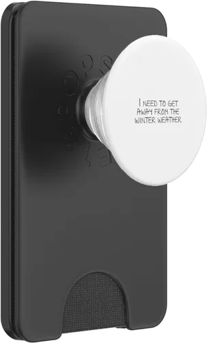 Vista 7 de Necesito alejarme del clima invernal PopSockets Swappable PopGrip