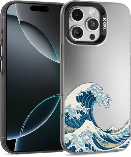 Vista 74 de Funda para iPhone 12 Pro Max (protección contra caídas de grado militar) Funda de teléfono de TPU a prueba de golpes, medusa-12PM Azul