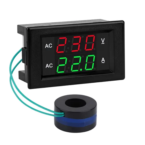 Vista 10 de DROK DC 4.5-100V Multímetro digital con voltímetro, amperímetro y panel de medidor de voltaje, medidor de amperios DC, medidor de voltaje, probador