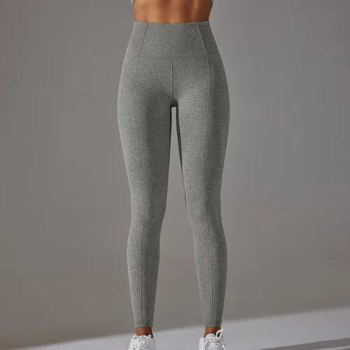 Vista 3 de Pantalones de yoga para mujer, de longitud alta, cintura alta, levantamiento de cadera, pantalones de yoga ajustados, pantalones de yoga