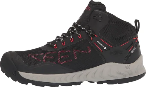 Vista 8 de KEEN Nxis Evo - Botas de senderismo impermeables de altura media para hombre, Imáncobalto brillante