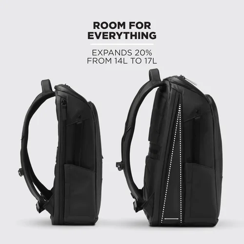 Vista 5 de NOMATIC Mochila - Mochila de mano y bolsa para portátil resistente al agua - Mochila de mano o de negocios para hombres y mujeres, Negro, Classic