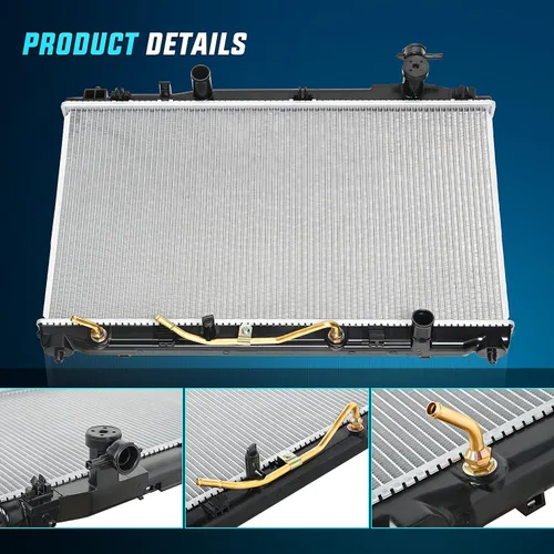 Vista 2 de Nilight Radiador para Toyota Camry 2007 2008 2009 2010 2011 2.4L 2.5L FWD Rendimiento de Aluminio de Reemplazo OEM con Enfriador de Aceite