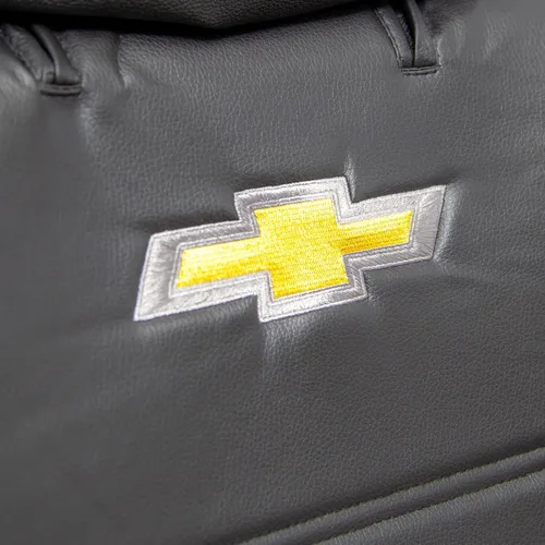 Vista 7 de Plasticolor 008599R01 Chevy Chevrolet Logo Universal Fit Car Truck o SUV Funda de asiento sin laterales de 3 piezas con reposacabezas , color negro