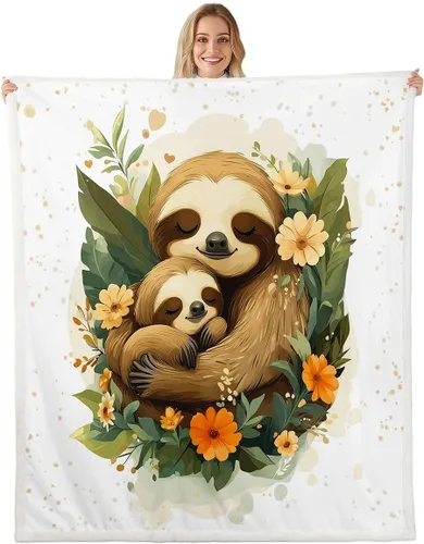 Vista 7 de Manfei Cute Cat Kids Throw Blanket Flower Heart Print Fuzzy Blanket for Boy Girls Room Decor, Kawaii Animal Theme Blanket for Bed Couch Sofa, Soft
