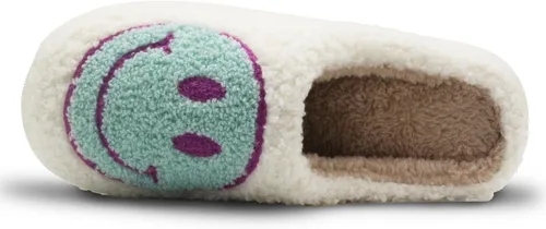 Vista 5 de Pantuflas de cara retro mullidas para mujeres y hombres, felpa suave, cálidas, estilo de pareja, informales, cómodas, para interiores y exteriores