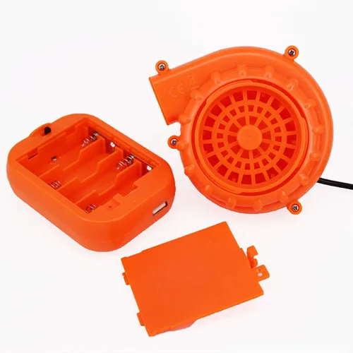 Vista 3 de Kiddale Mini ventilador para disfraces inflables, bomba de aire alimentada por USB de 6 V para traje de dinosaurio T-Rex, cabeza de mascota